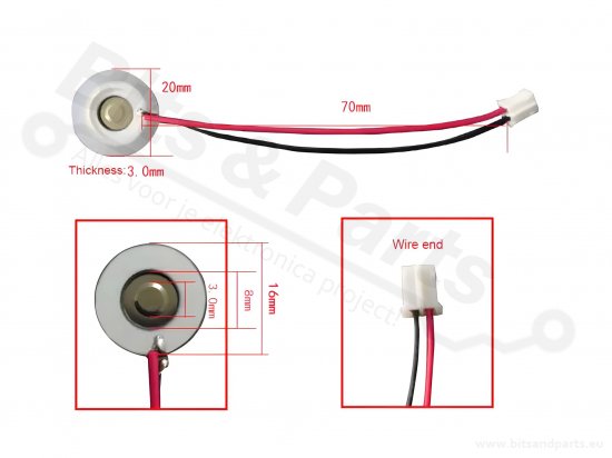 Luchtbevochtiger / Mistmaker ultrasoon miniatuur - Atomizer 16mm/20mm